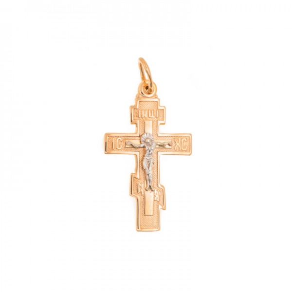 Golden Necklace Jesus on a Cross